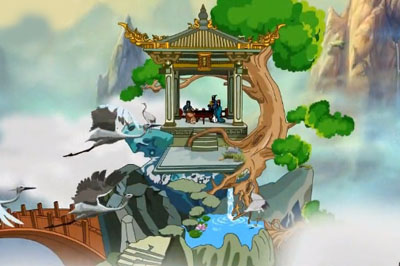 中华牡丹园之三圣游园，旅游景点宣传动画